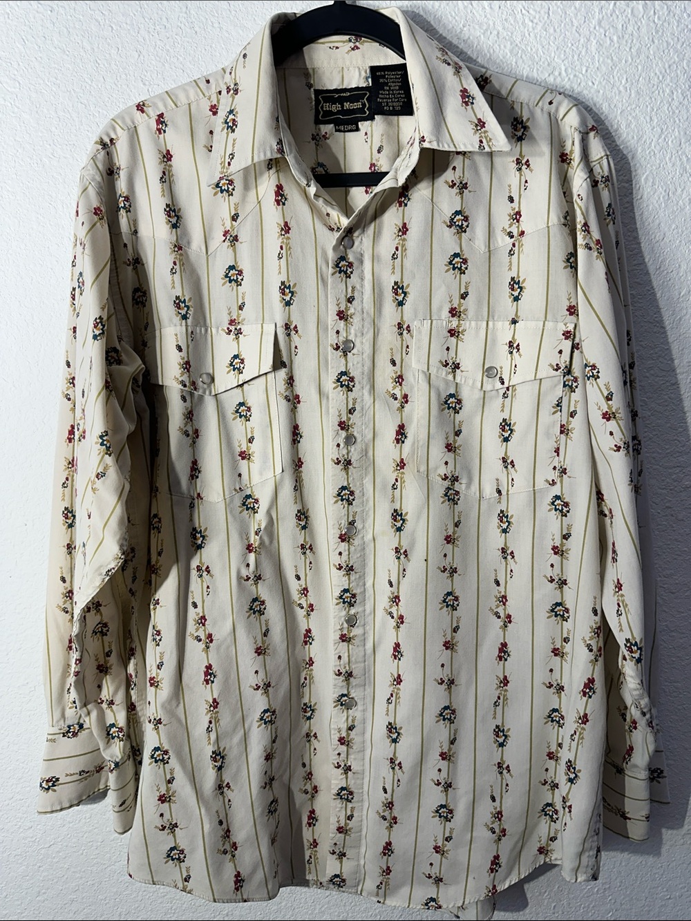 Vintage High Noon Western Pearl Snap Shirt